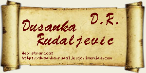 Dušanka Rudaljević vizit kartica